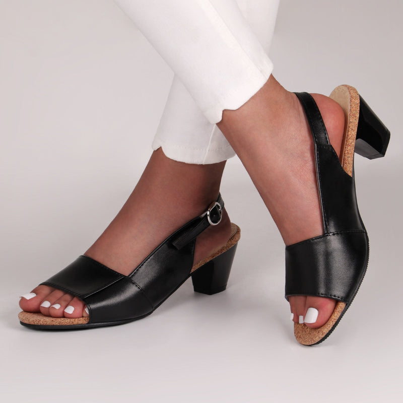 Elegant Low Chunky Heel Wedge Platform Sandals for Women