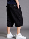 Mens Loose Stitching Pure Color Sweatpants