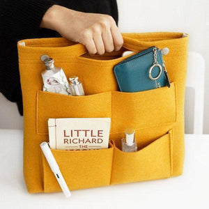 Bag in Bag Multi-pockets Felt Casual Travel Storage Bag