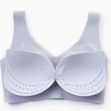 Summer Ultra-Thin Ice Silk Seamless Breathable No Steel Ring Anti-Sagging Plus Size Bra