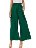 Women's Summer Ultra Soft High Waist Pockets Flowing Wide Leg Pants