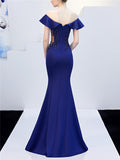 Elegant Off Shoulder Applique Sweetheart Neckline Dress for Formal Party