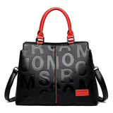 New Fashion Leather Letter Printed Large Capacity Handbags