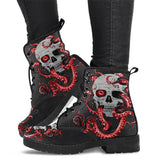 Creative Printed Lace Up Non-Slip Short Boots