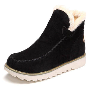 Women's Warm Fur Lining Winter Ankle Snow Boots