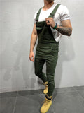 Men's Work Wear Denim Jumpsuit with Pockets