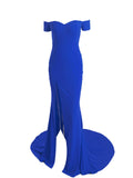 New Elegant Sexy Backless Satin Strappy Deep V Neck Floor Length Evening Dresses