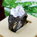 Fashion Crystal Mineral Hip Hop Rings Ornament