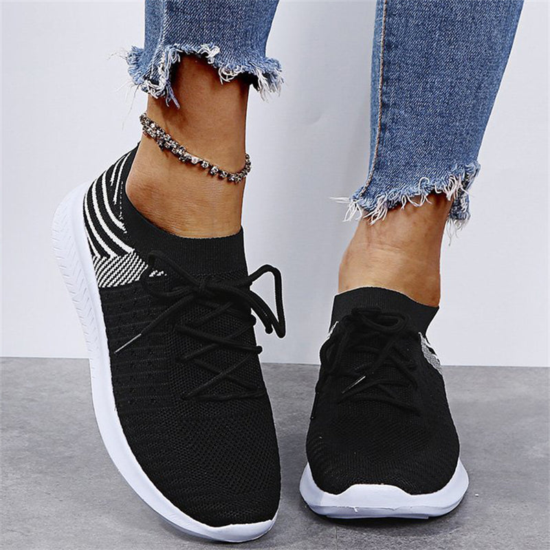 Sporty Soft Sole Mesh Lace-Up Loafers