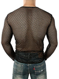 Sexy Fishnet Shirt Mens