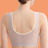 Summer Ultra-Thin Ice Silk Seamless Breathable No Steel Ring Anti-Sagging Plus Size Bra