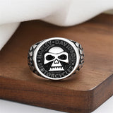 Punk Hip Hop Carved Skull Personality Unisex Ring