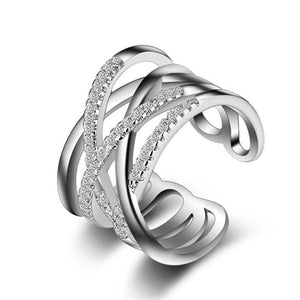 Women's Dazzling Zirconia Simple Ring