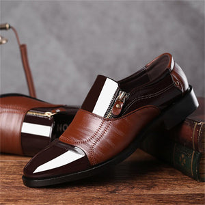 Men's Slip-on Pointed Toe Business Dress Shoes