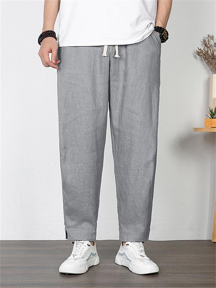 Casual Straight Leg Comfortable Linen Business Ultra-Thin Pants