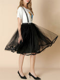 Fashion Christmas Thin Multi-layer Rainbow Puffy Skirt