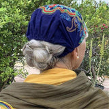 Ethnic Style Embroidery Flowers Slouch Skullcap Cap Beanie Hat