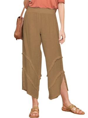 Lady Summer Fashion Thin Irregular Casual Pants