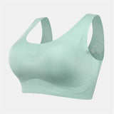 Plus Size Wireless Butterfly Back Seamless Wide Straps Yoga Bra