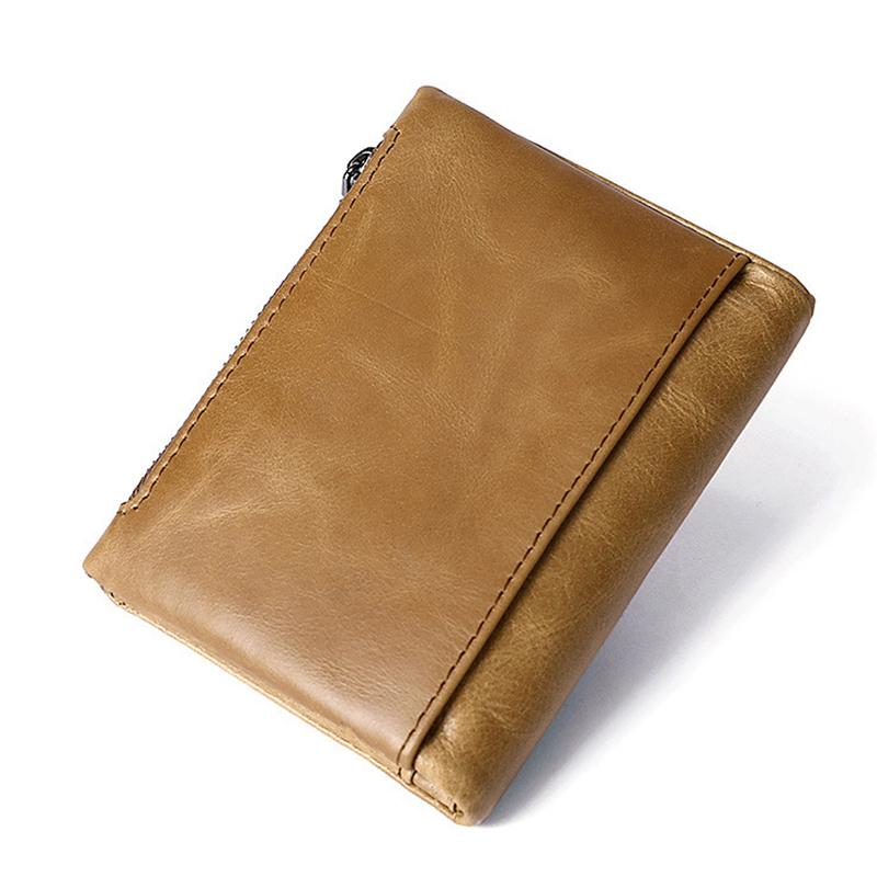 Vintage Durable Double Zipper Fashion Practical Casual Wallet