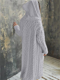 Women's Fashion Hooded Long Sweater Cardigan