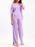 Women's Comfortable Temperament Knitted 2-piece Loungewear Sets
