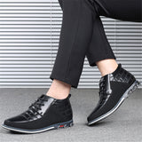 Men's Trendy Solid Color Patchwork Design Casual Shoes