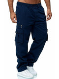 Casual Multi-Pocket Loose Straight-Leg Outdoor Fitness Cargo Pants