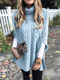 Turtle Neck Solid Color Loose Sweaters