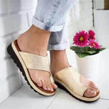 Casual Style Toe-Ring Thick-Sole Soft Footbed Non-Slip Slippers