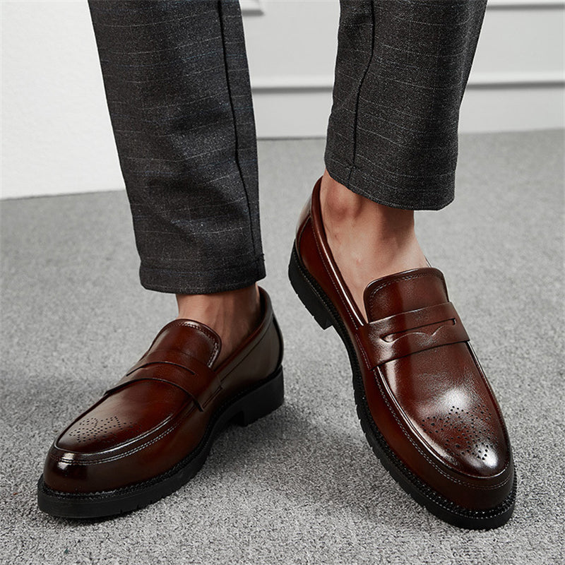 Men's British Gentleman Upper Hollow Out Design Business Shoes