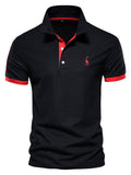 Men's Casual Slim Fit Short Sleeve Polo Shirt