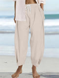 Ladies Casual Plus Size Loose-fitting Beach Pants