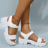 Fashion Comfy Soft Thick Sole Leather Sandals for Women