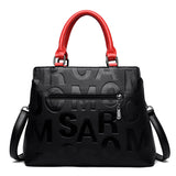 New Fashion Leather Letter Printed Large Capacity Handbags