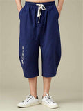 Men's Comfy Loose Cropped Linen Pants