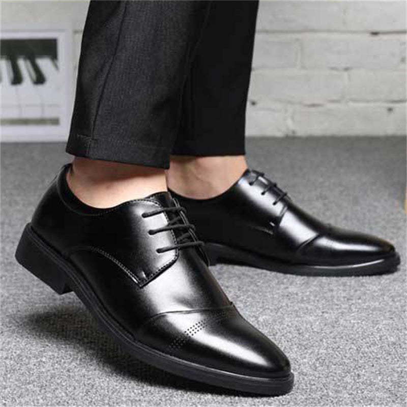 Men's Retro Smooth Leather Oxford Formal Dress Shoes for Wedding