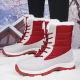 Women's Winter Fashion Non-Slip Warm Plush Windproof Long Boots