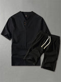 Mens Linen Short Sets