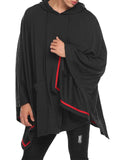 Men's Casual Fashion Comfy Solid Pullover Hooded Cloak