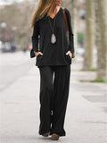 Women's Loose Comfy Long Sleeve 2-Piece Sets