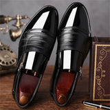 Men's Slip-on Pointed Toe Business Dress Shoes