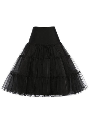Solid Color 1950S Petticoat Tutu Crinoline Underskirt