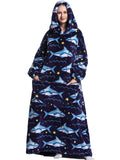Adorable & Warm Hooded Wearable Blanket for Winter