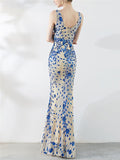 Sequined Mermaid Maxi Long Formal Dresses