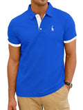 Men's Casual Slim Fit Short Sleeve Polo Shirt