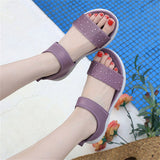 Summer Simple Lightweight Rhinestone Sandals for Women