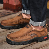 Men's Breathable Genuine Leather Handmade Walking Shoes