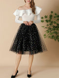 Female Sweet Cute Thin Multilayer Sparkle Dance Skirts