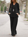 Women's Loose Comfy Long Sleeve 2-Piece Sets